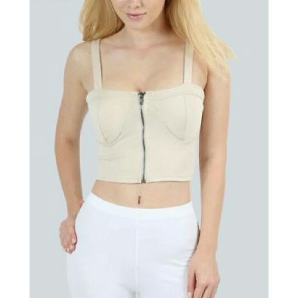 Adorable Zip up Bustier